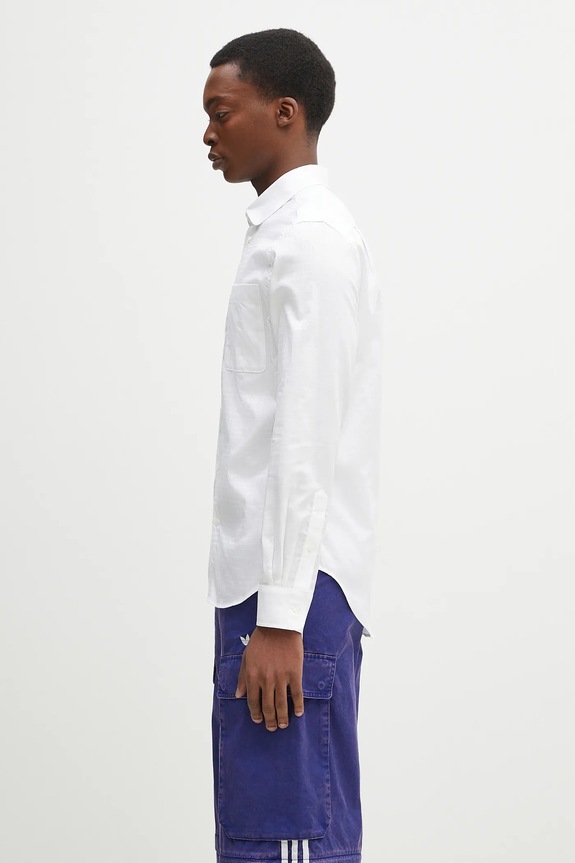 Pamučna košulja Kenzo FF55CH2029JA.01 bijela SS25