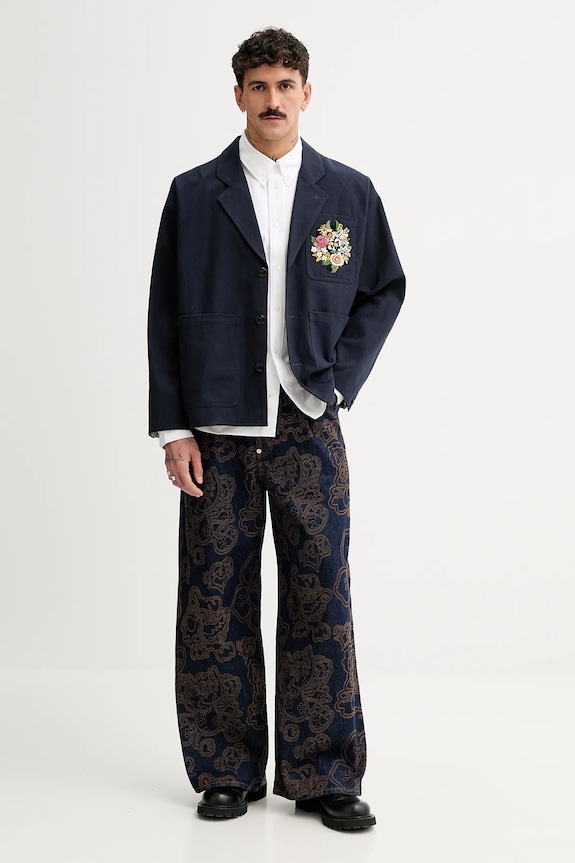 Kenzo koszula bawełniana FF55CH4109LO.01 biały SS25