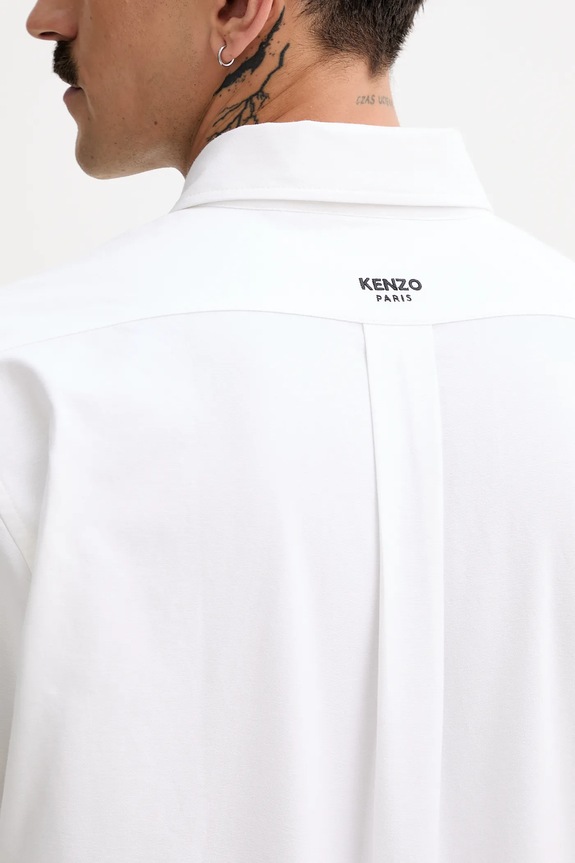 Kenzo koszula bawełniana FF55CH4109LO.01 biały