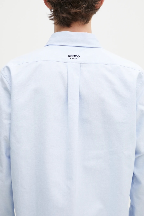 Βαμβακερό πουκάμισο Kenzo μπλε FF55CH4109LO.64
