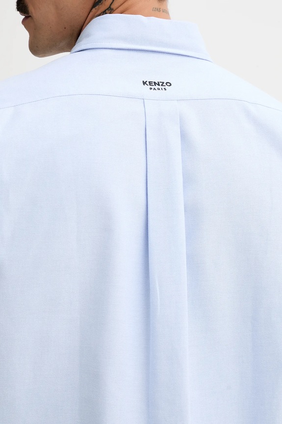 Kenzo koszula bawełniana FF55CH4109LO.64 niebieski
