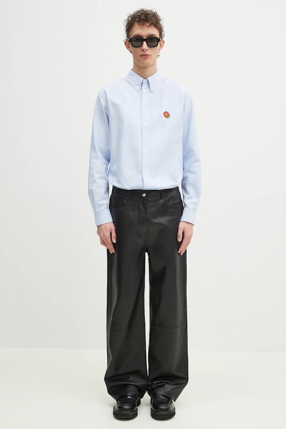 Βαμβακερό πουκάμισο Kenzo FF55CH4109LO.64 μπλε