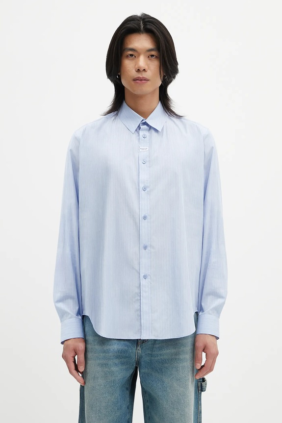 Martine Rose cotton shirt Classic cotton blue 401WS15509