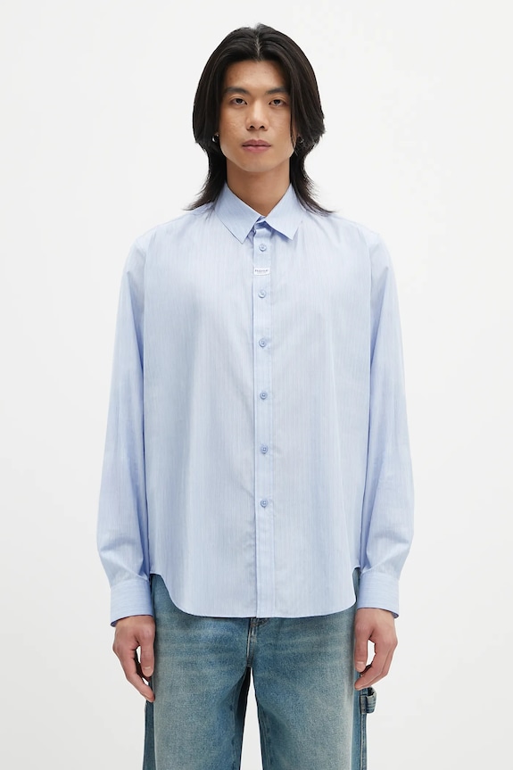 Martine Rose cotton shirt Classic cotton blue 401WS15509