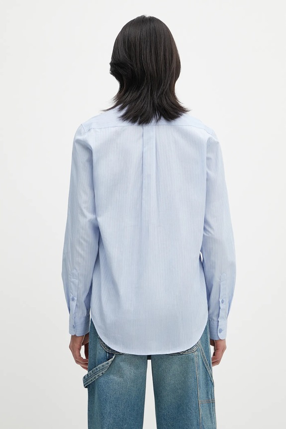 Clothing Martine Rose cotton shirt Classic 401WS15509 blue