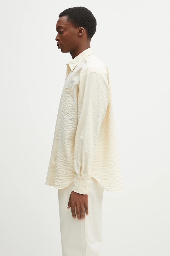 Norse Projects camicia Mo Oversized Check Shirt N40.0820.2064 beige SS25