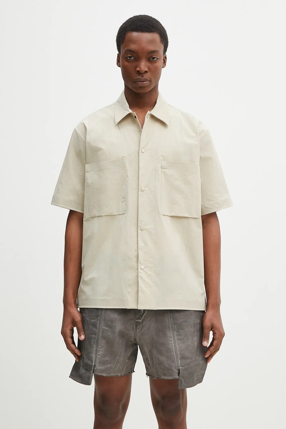 Norse Projects koszula Hermann Travel Light SS z elastanem beżowy N40.0824.0920