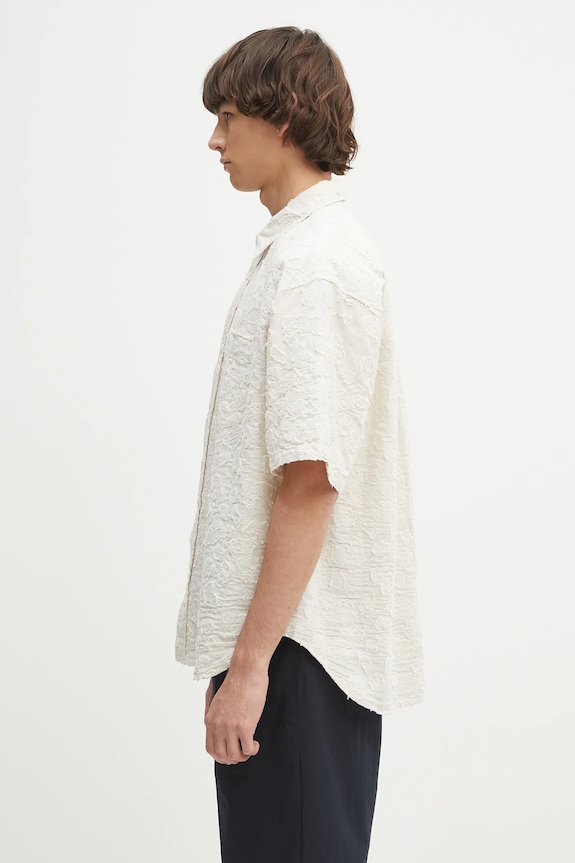 Norse Projects camicia Mo Oversized Fil Coupe SS Shirt N40.0830.0957 beige SS25