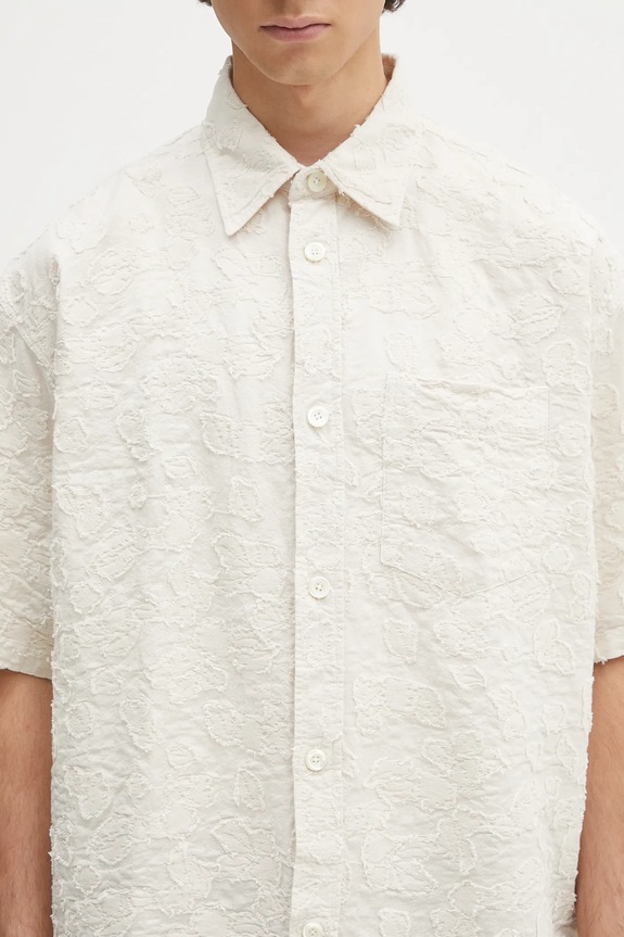 Norse Projects camicia Mo Oversized Fil Coupe SS Shirt beige N40.0830.0957