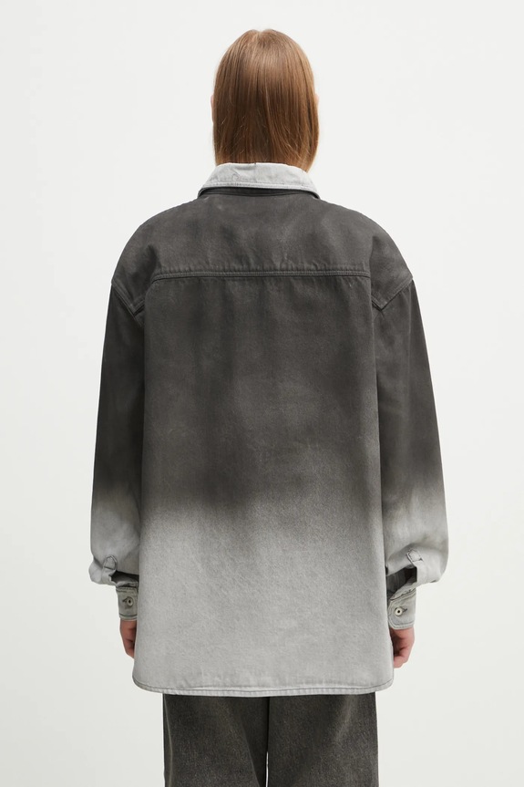 Ruházat Marcelo Burlon farmering Gradient Denim Overshirt Black White CMYE01DS25DEN0011001 szürke
