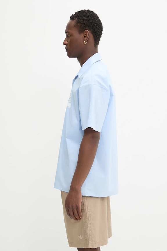MM6 Maison Margiela camicia in cotone SH2DR0004.M35256.479 blu AW25