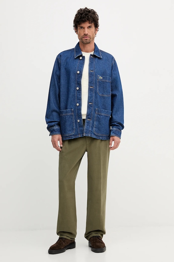 Lacoste camicia di jeans CH9222 blu navy SS25