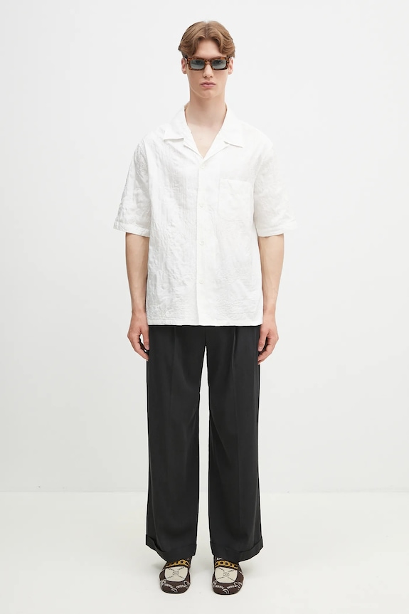 Košeľa Our Legacy Heusen M2252HWF biela