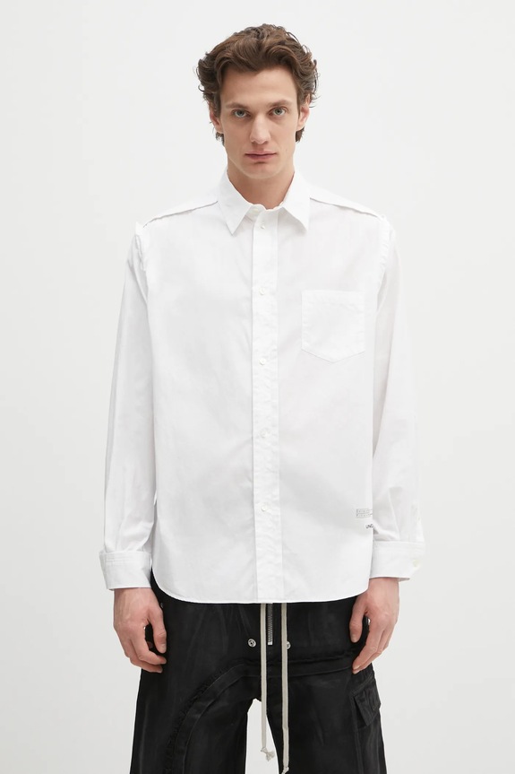 Хлопковая рубашка Undercover Shirt/blouse гладкий белый UP1E4410