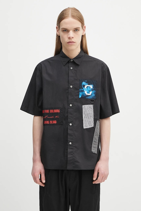 Košeľa Undercover Shirt ostatné čierna UP1E4407.1