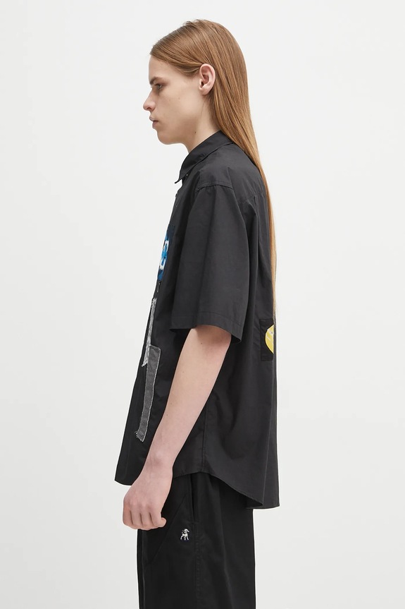 Košeľa Undercover Shirt UP1E4407.1 čierna SS25