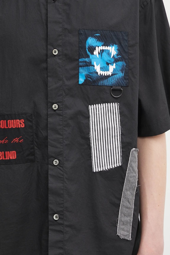 Košeľa Undercover Shirt čierna UP1E4407.1