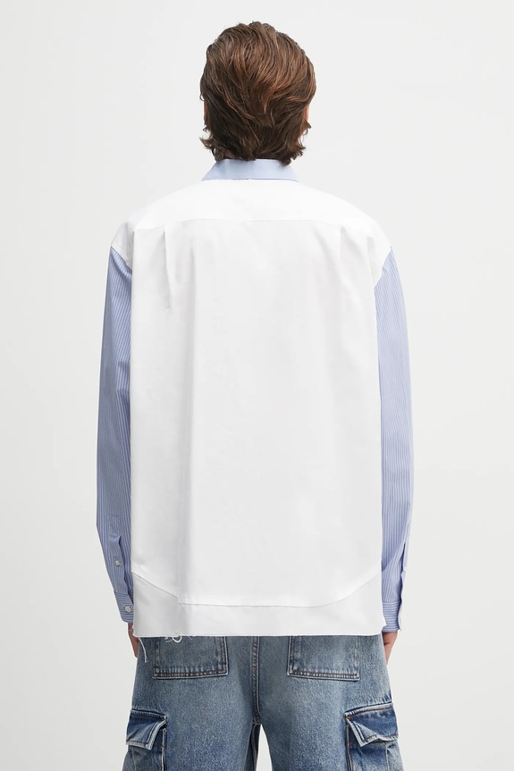 Oblečení Bavlněná košile AMBUSH Layered Shirt 12115296 bílá