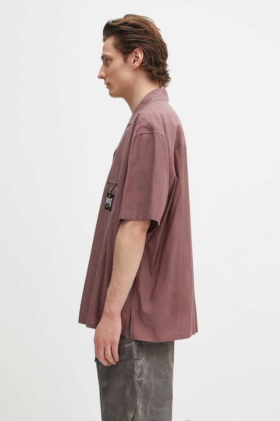 AMBUSH ing S/S Satin Shirt 12115311 burgundia SS25