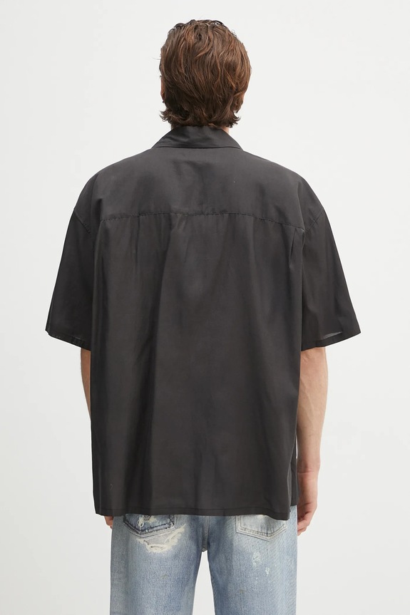 Odzież AMBUSH koszula S/S Satin Shirt 12115311 czarny