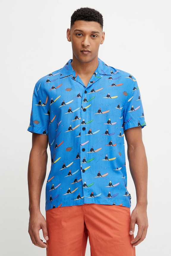 Srajca Picture SB Mareeba Vzorčasti modra MTS1276