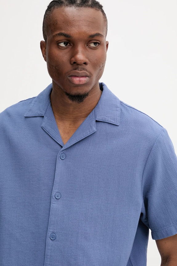 Marc O'Polo camicia in cotone blu 5000006578