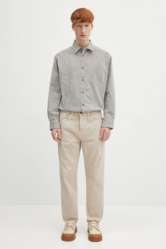 A.P.C. cotton shirt Surchemise Malo COHGG.H32023 beige