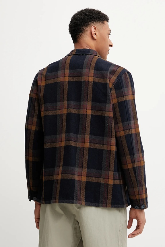 Îmbrăcăminte Fjallraven geacă cu aspect de cămașă Singi Flannel Overshirt M F12600226.555.265 bleumarin