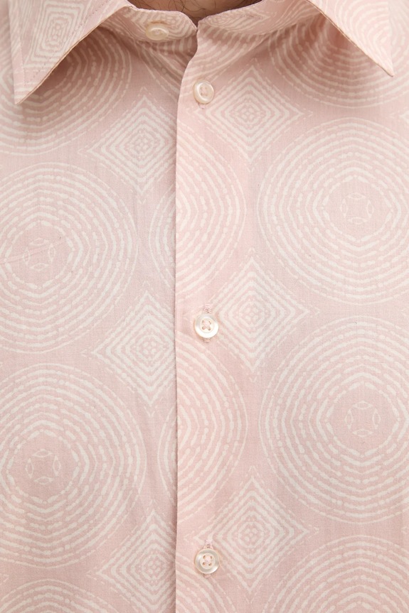 Βαμβακερό πουκάμισο United Colors of Benetton 5UBMUQ04A πορτοκαλί