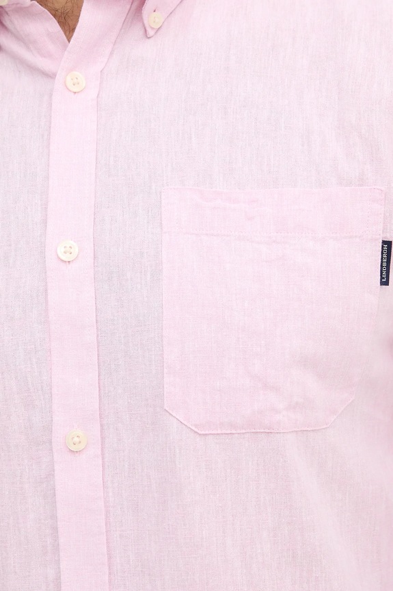 Lindbergh koszula lniana 30.220276 różowy