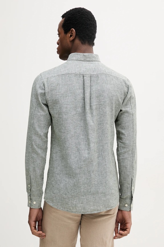 Abbigliamento Lindbergh camicia di lino 30.220276 verde