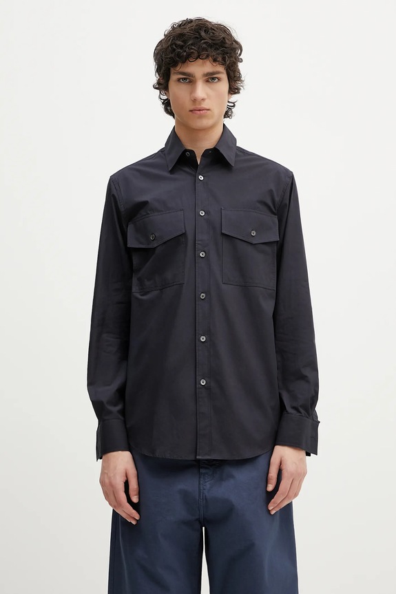 Paul Smith camicia in cotone semplice blu navy M1R.389Z.P02630