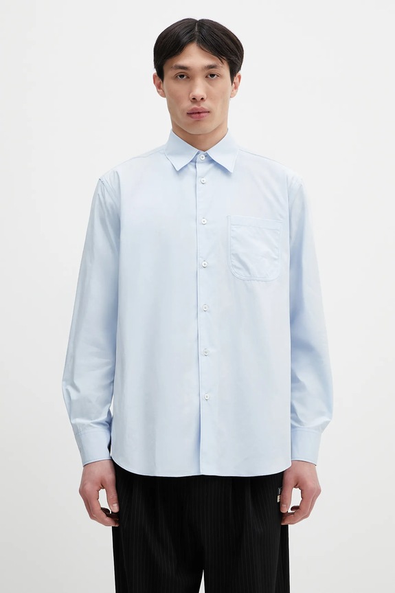 Paul Smith koszula bawełniana bawełna niebieski M1R.428Z.P02630