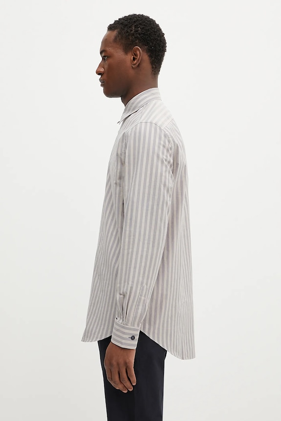 Βαμβακερό πουκάμισο Paul Smith M1R.901U.P02635 μπεζ SS25
