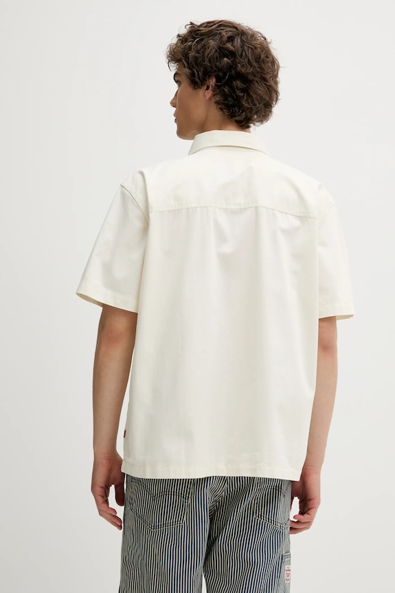 Îmbrăcăminte Levi's cămașă din bumbac SS DALTON WORKER WW 001TA bej