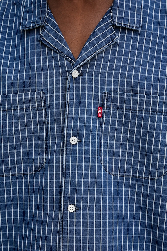 Košile Levi's S/S CLASSIC CAMPER 21976 modrá