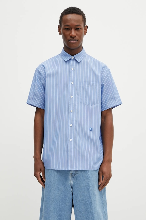 Ader Error cotton shirt Apparel-Top cotton blue BN42FYSH0202ST