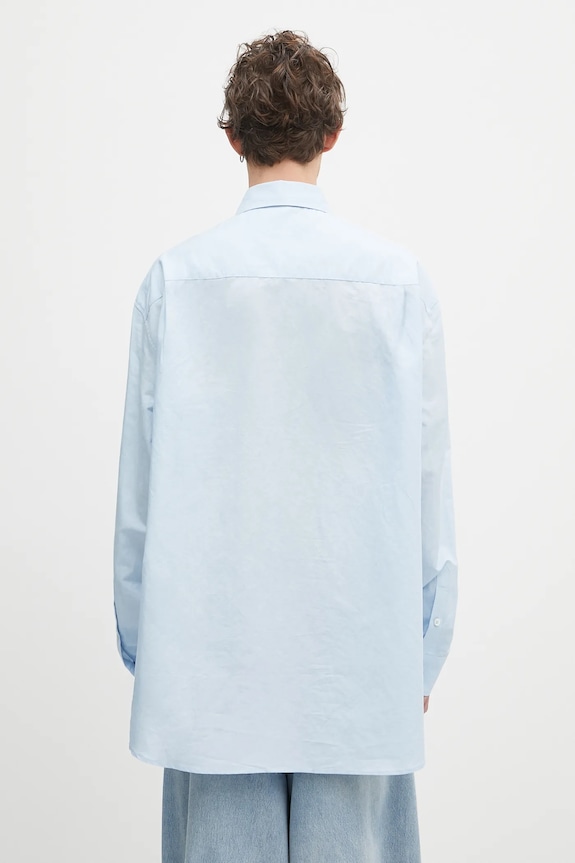 Odzież JW Anderson koszula bawełniana Window Embroidery SH0352.PG1698.804 niebieski