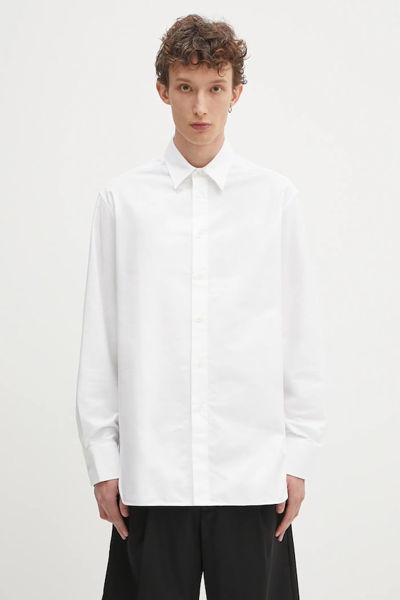 Bavlnená košeľa JW Anderson Classic regular biela SH0339.PG1726.001
