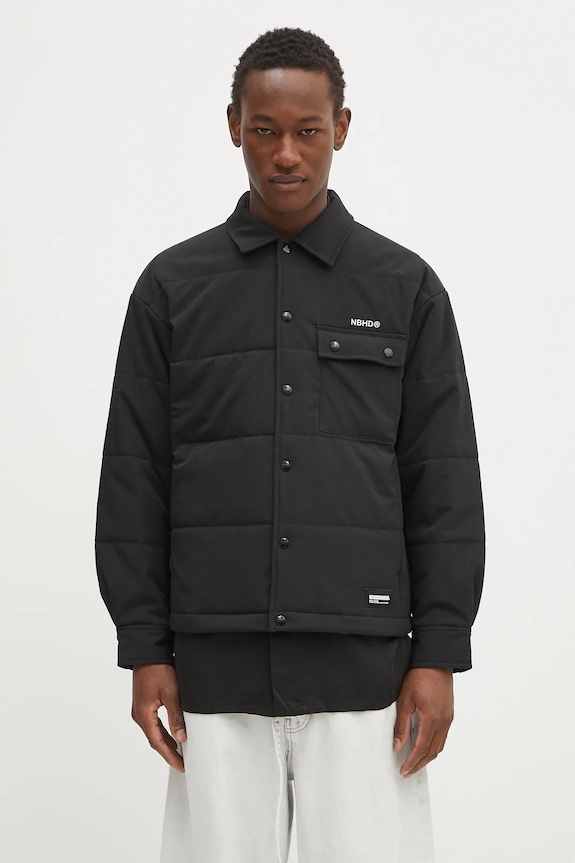 Bunda NEIGHBORHOOD Padded Shirt LS přechodné černá 242TSNH.SHM08