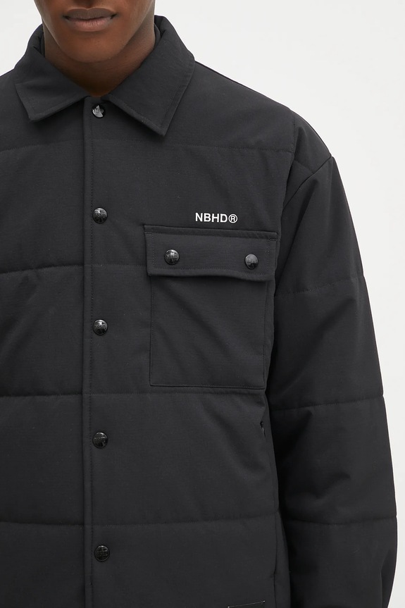 Bunda NEIGHBORHOOD Padded Shirt LS černá 242TSNH.SHM08