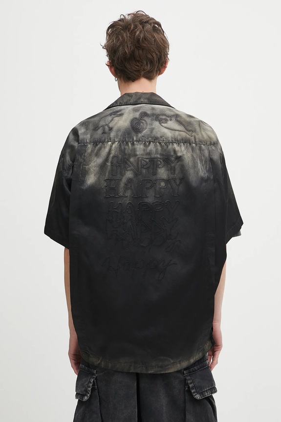Oblečení Košile Maison MIHARA YASUHIRO Bowling S/S Shirts J14SH186 černá
