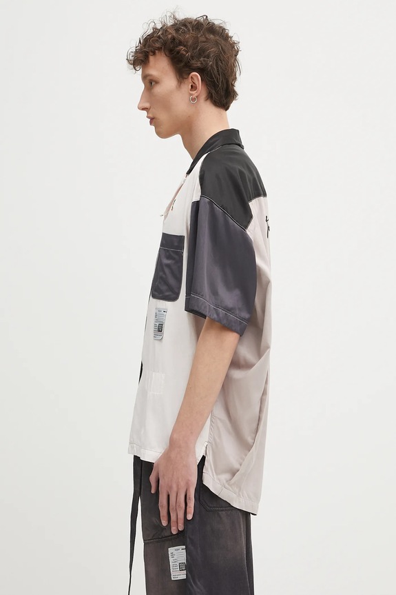 Maison MIHARA YASUHIRO shirt Crazy Pattern S/S Shirts J14SH185 black SS25