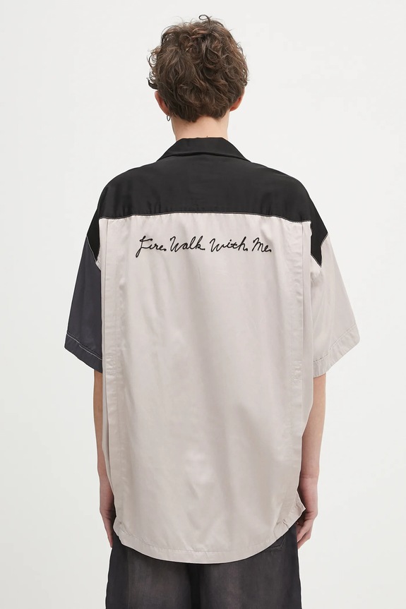 Clothing Maison MIHARA YASUHIRO shirt Crazy Pattern S/S Shirts J14SH185 black