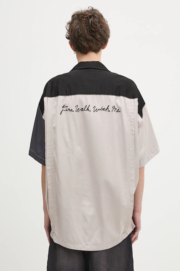 Clothing Maison MIHARA YASUHIRO shirt Crazy Pattern S/S Shirts J14SH185 black