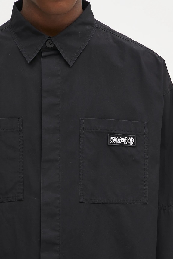 Памучна риза 032C 'Intermission' черен S25.URW.1402.000