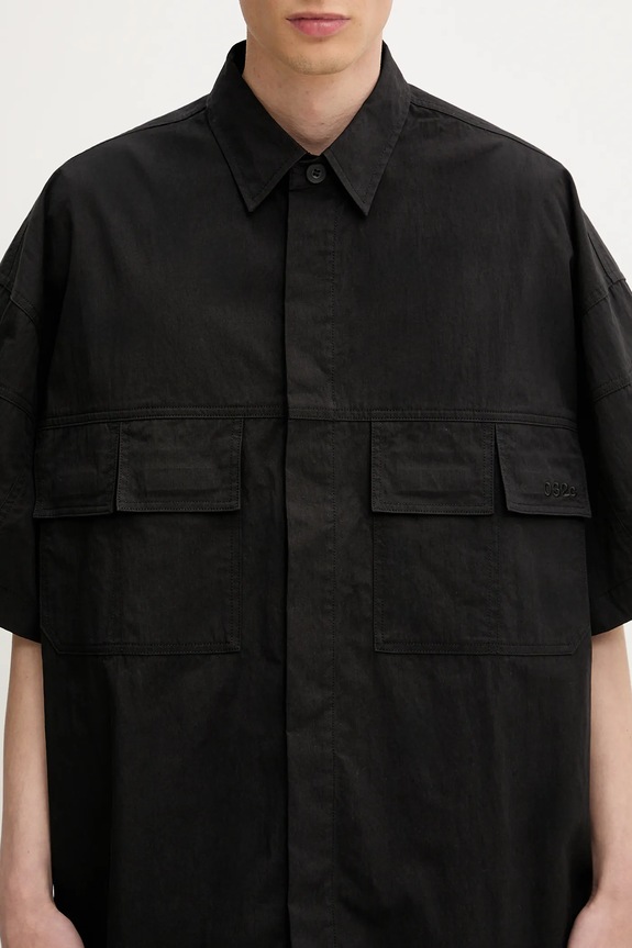 032C camicia 'My Own Mind' nero S25.MRW.1301.000