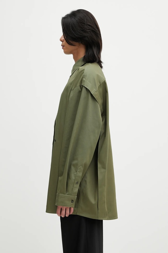 032C camicia 'Steaming: Optional' S25.URW.1306.400 verde SS25
