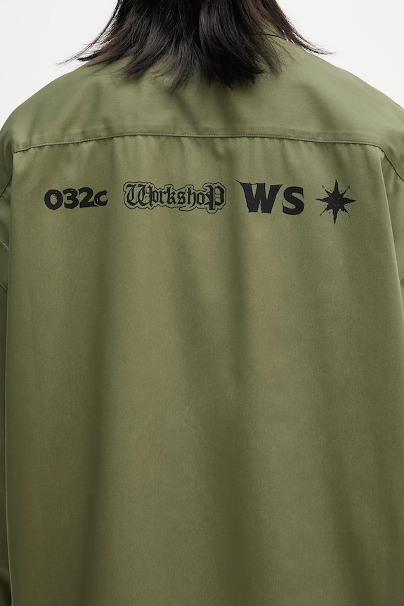 032C camicia 'Steaming: Optional' S25.URW.1306.400 verde