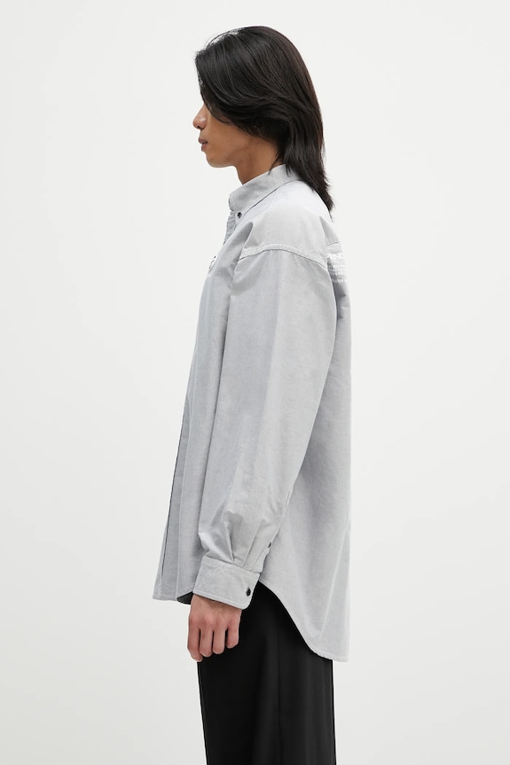 AAPE cotton shirt Now Long AAPSTM8512XXO black SS25